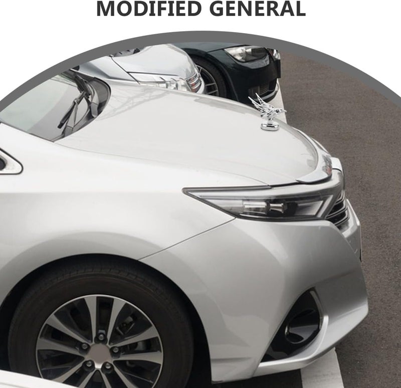 PACKOVE Hood Ornament Plastic Car Hood Decoration Universal Car Exterior Accessory 4.72X3.93X3.54 Inch - Image 5